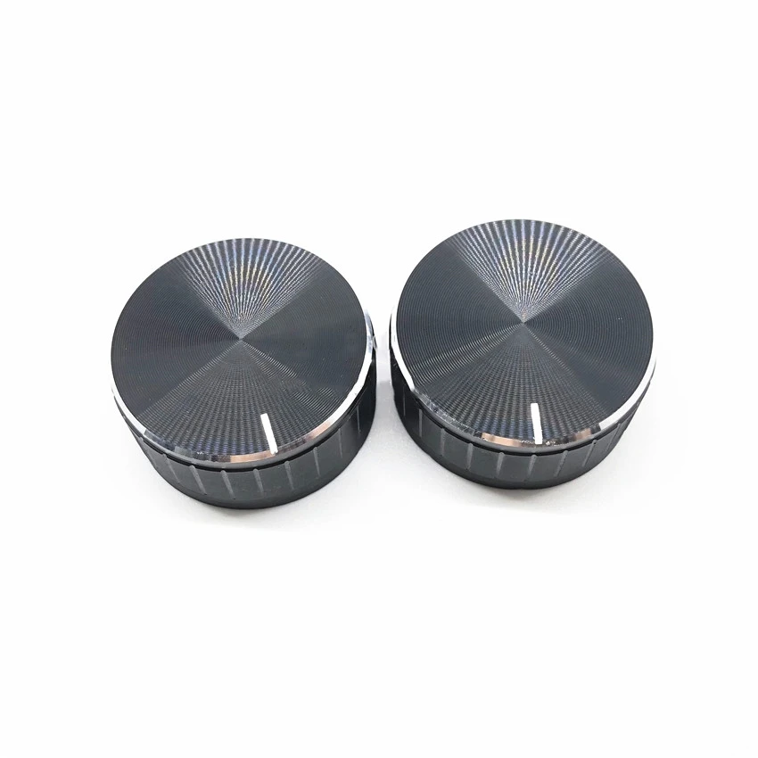 40*17mm Aluminum Alloy Potentiometer Knob Cap Volume Control Knob Hat Rotation Switch Hole 6mm Knob