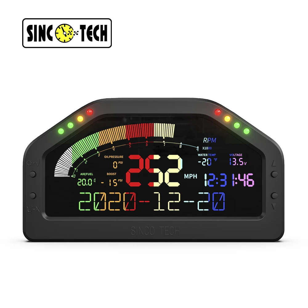 DO922 Sinco Tech Dashboard Sensor KIT Race Display Bluetooth LCD Screen Gauge