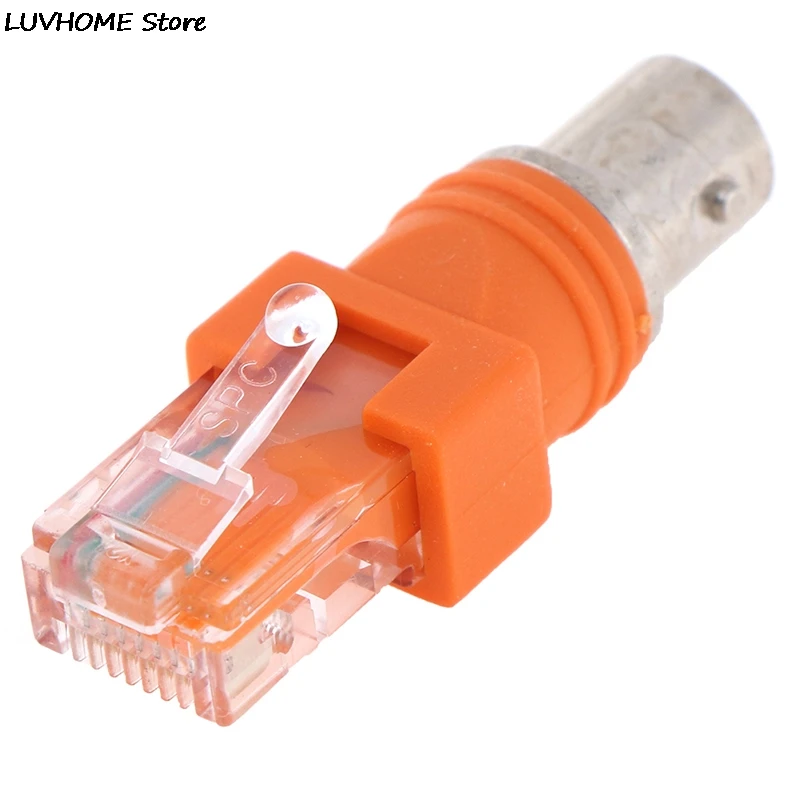 RF żeński na RJ45 męski podłużny łącznik koncentryczny Adapter koncentryczny, złącze RJ45 na RF złącze BNC typu F