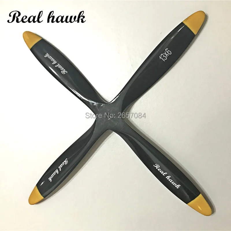 

4 Blade 22x8/22x10 CCW or CW Black Wooden Propeller High Quality For Scale RC Gas Airplane Model