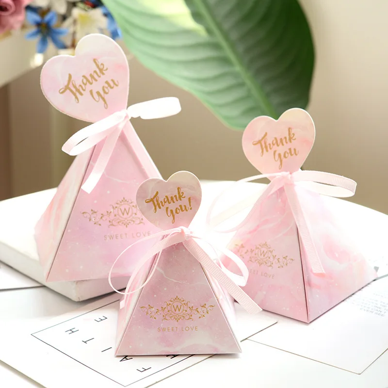 Triangle Pyramid Candy Box, Party Giveaway, Chocolate Gift Box, Romantic Wedding, Baby Welcome, High Quality