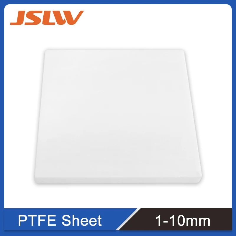 100% pure Thickness 1/2/3/4/5/6/8/10*100*100MM PTFE Sheet PTFE Plate PTFE Board Block Polytef Plate Anti-Corrosion