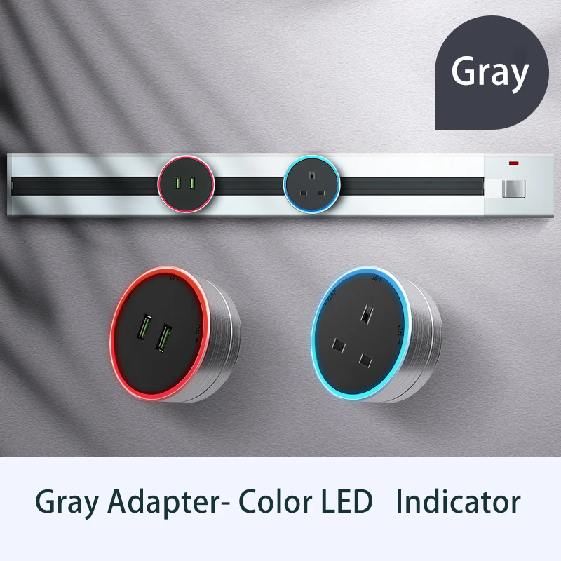 Heropow prise de courant électrique, appareils ménagers, adaptateur de prise électrique de haute qualité, prise murale Standard UK US AU EU avec Usb