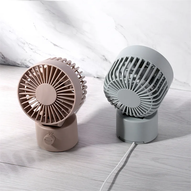 พัดลมไฟฟ้าแบบพกพาพัดลม Mini USB Double Sided Leaf สองเกียร์ Cooler Cooler สำหรับสำนักงานบ้านฤดูร้อนเขย่าหัว FS35
