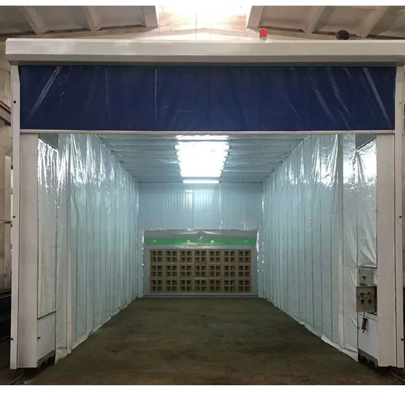 Chinese Manufactual Mobile Telescopic Paint Room Retractable For Auto Furniture Painting Spray Booth CN