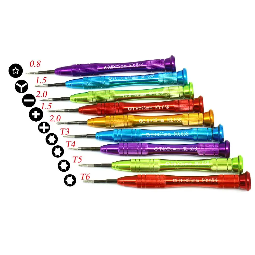 Do PS5 PS4 Xbox One Series X/S Do Nintendo Switch Wkrętak krzyżakowy trójkątny Phillips 1,5 mm szczelinowy Torx 2,0 mm + Y T3 T4 T5 T6