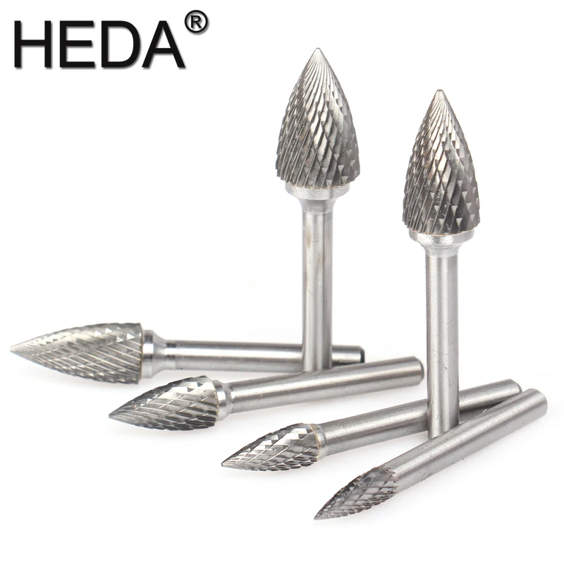 6Pcs Sets Tools GX-Series Tungsten Carbide Burr Bit Rotary Files Engraving Wood Carving Milling Cutter For Grinding Metal Steel