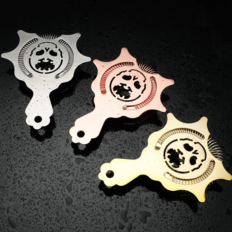 

Bar Cocktail Strainer Copper Plated Gold Plated New Ice Strainer Bar Tool Silver/Copper/Gold