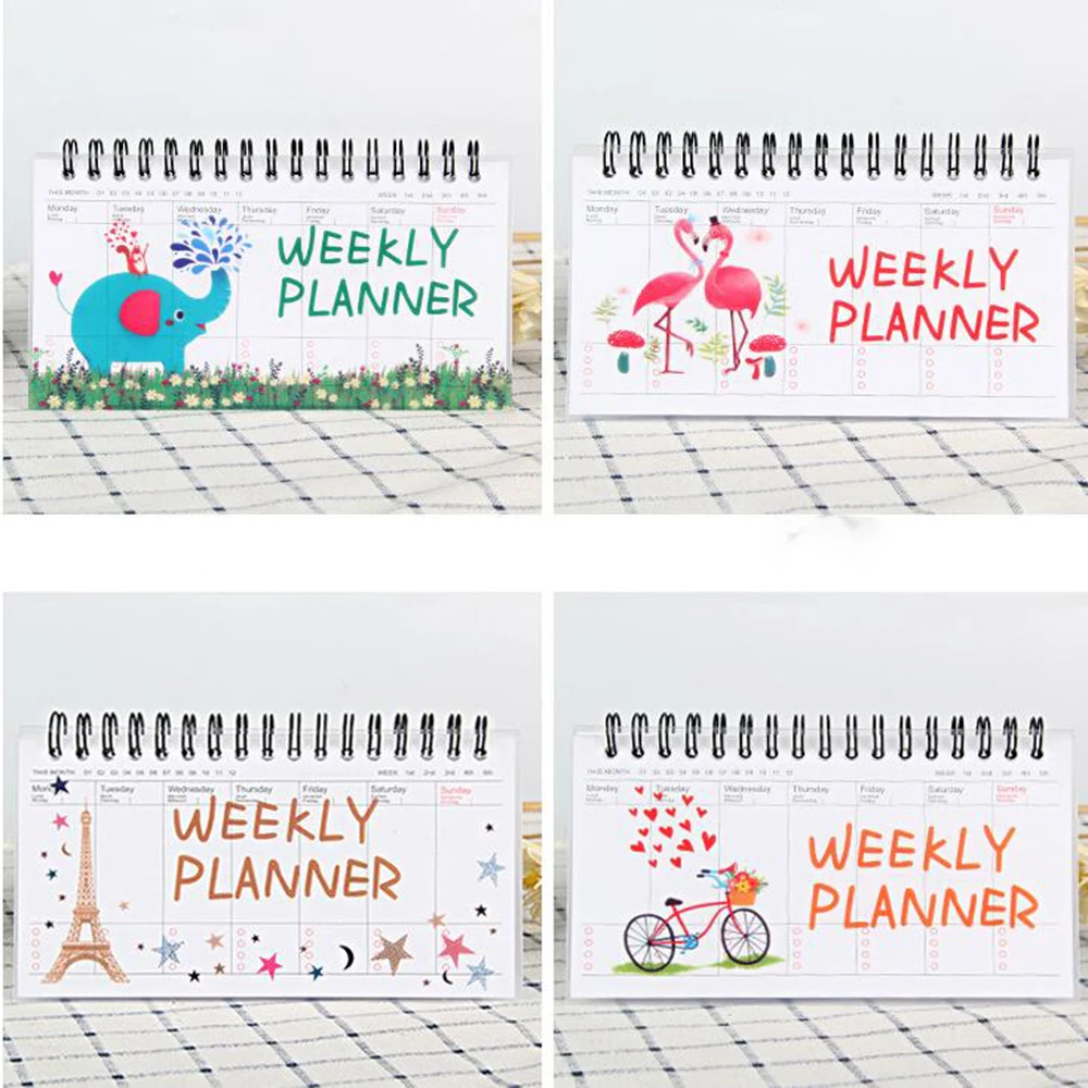 50 Sheets 100 Pages Undated Weekly Daily Desk Planner Efficient Scheduler Memo Pad Appointment Book Organizer Weekly Planner