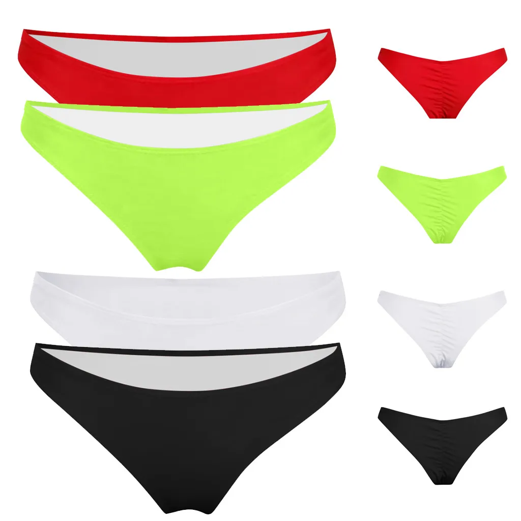 women Swim Pants Swimwear Women Briefs Bikini Bottom Brazilian Swimsuit solid Bottoms Biquini Swim Short Ladies Swimsuit#0109q40