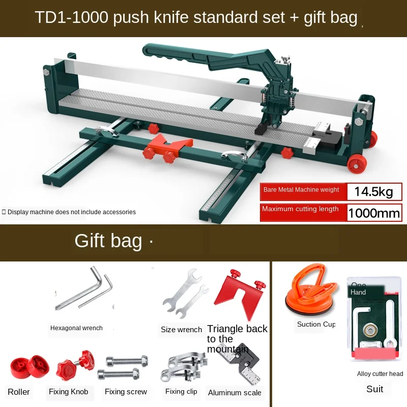 Handmatige Tegelsnijder Tegel Pusher 800 1000 Push Cutter Vloertegel Cutter