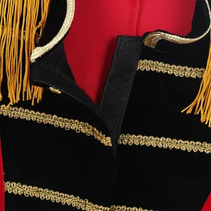 Thực tế của việc chạm vào xiếc trẻ em, tay áo dài, tua, áo khoác có mũ, đũa thần, găng tay, cosplay Halloween, chàng trai 8 Fringe Găng tay bán hàng chính - 2