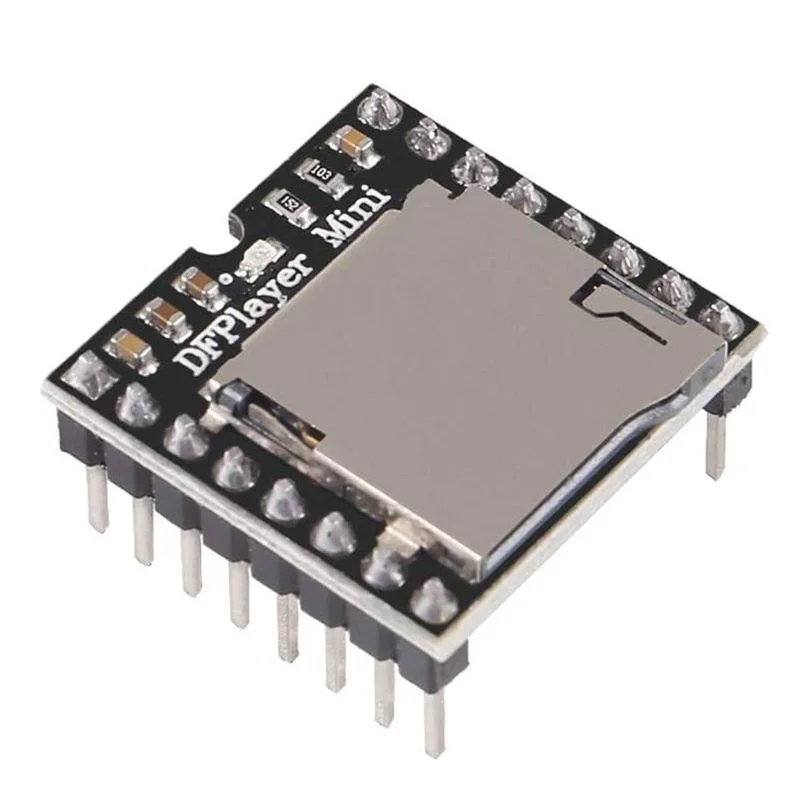 5pcs DFPlayer Mini MP3 Player Module MP3 Voice Decode Board Supporting TF Card U-Disk IO/Serial Port/AD for Arduino UNO