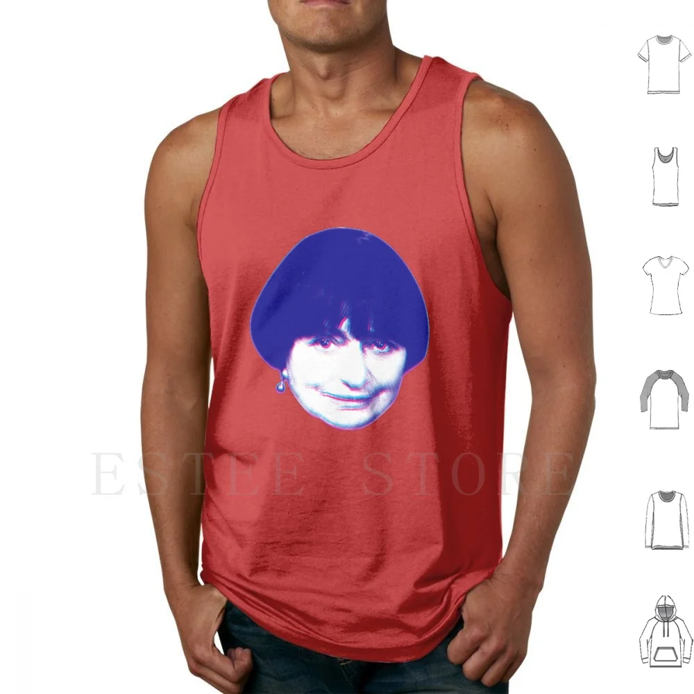 Varda Tank Tops Vest Agnes Varda Feminist Director Film Cinema French Cult Movie Face Head Non Nouvelle Vague Filmmaker