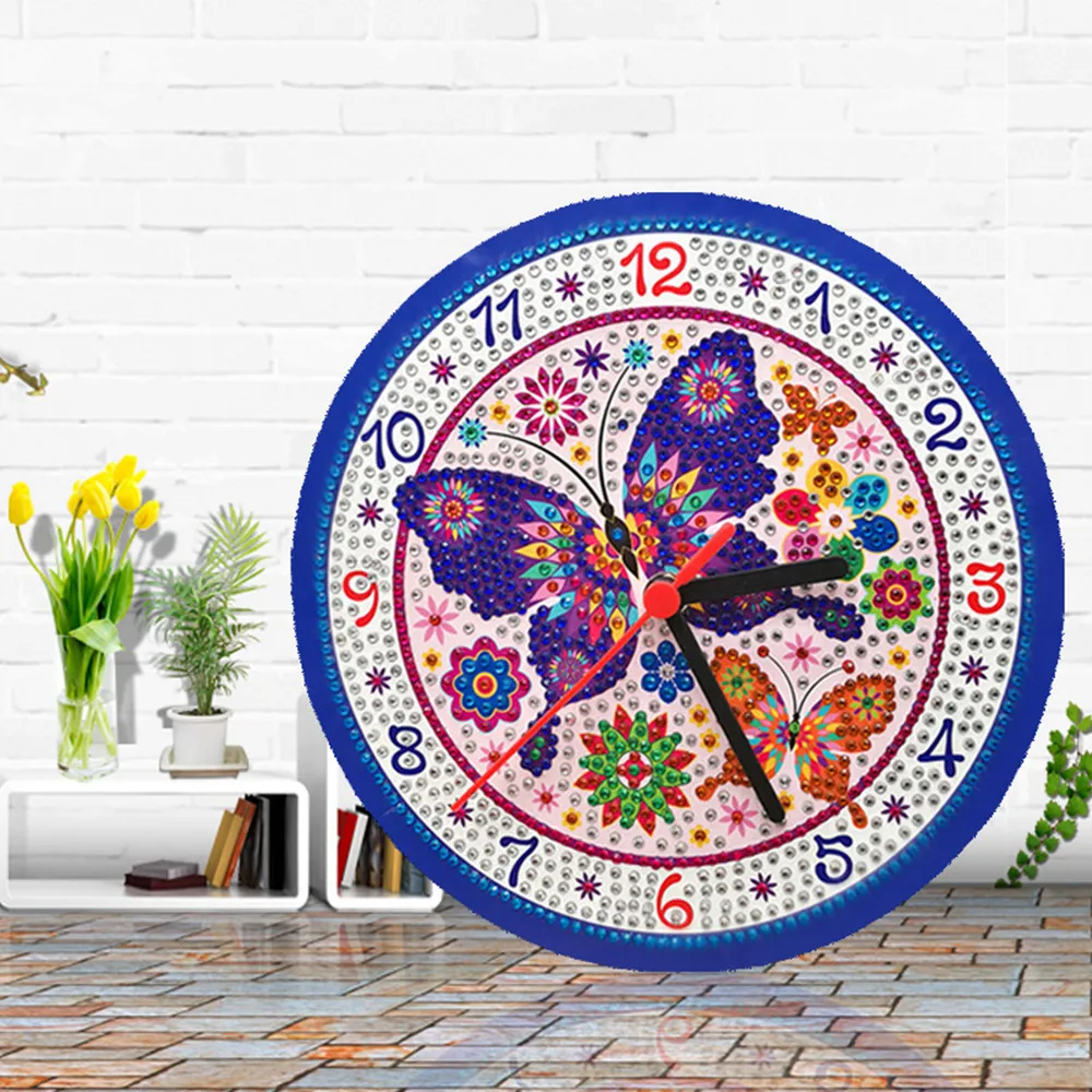 5D Diamond Painting Special Shaped Drill Clock Embroidery Art Diamond Mosaic Cross Stitch Kits Paiting Living Room Decorations