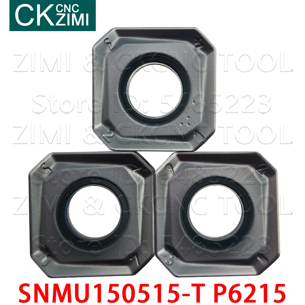 SNMU150515-T P6215 كربيد ساحة الطحن القاطع إدراج CNC قطع الطحن إدراج أداة SNMU للصلب الفولاذ المقاوم للصدأ الحديد الزهر