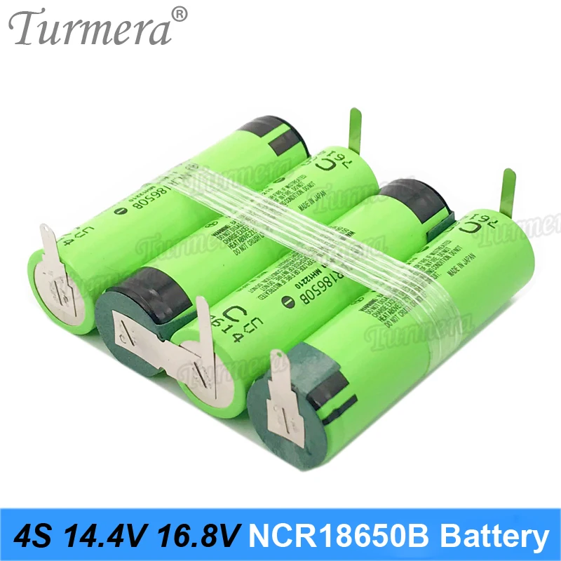 3S 10.8V 4S 14.4V 5S 18V 18650 3400mAh Battery NCR18650B 3400mAh 6800mAh for 12V 16.8V 21V Screwdriver Battery Customize