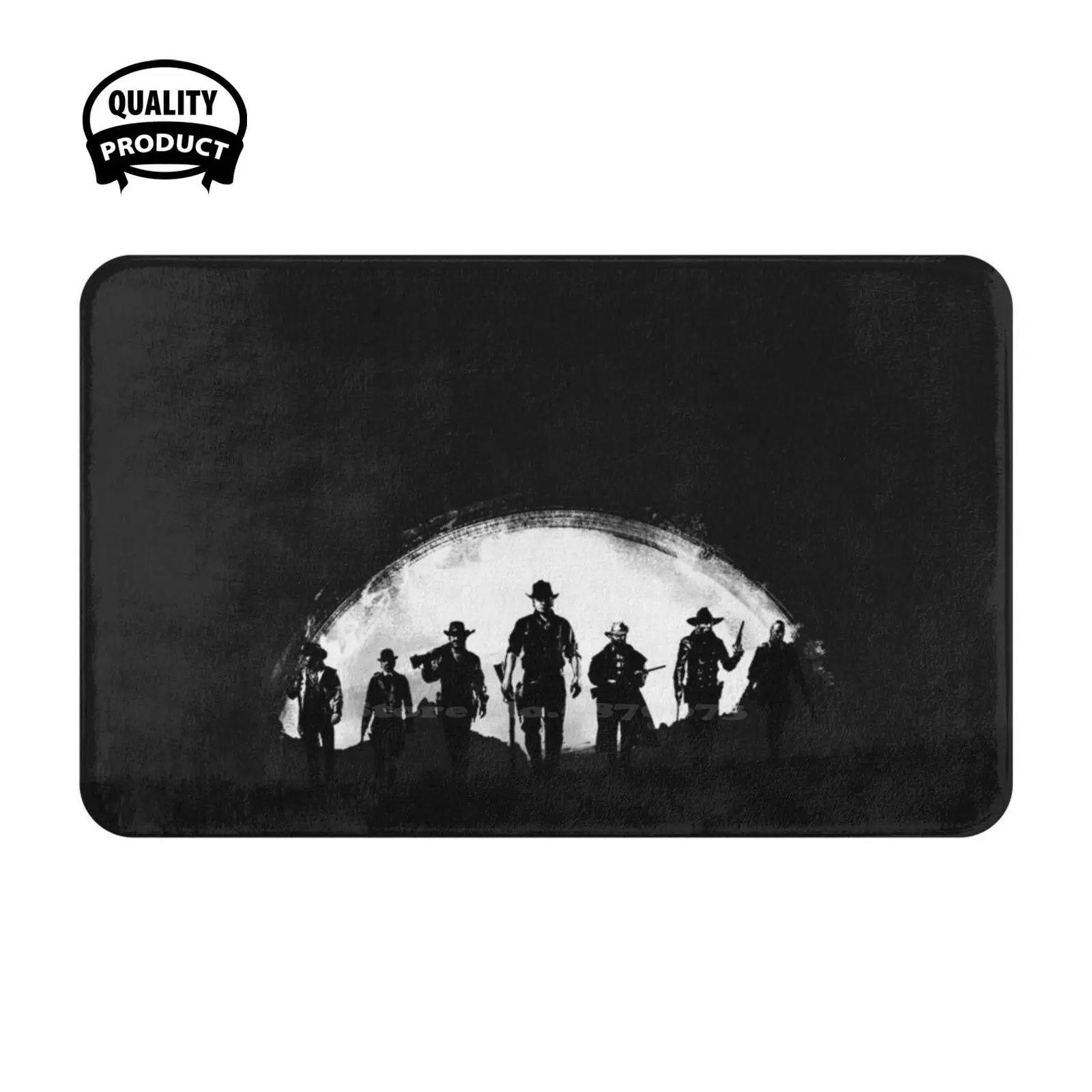 Redemption 2 Release Teaser Blackout Art Style Soft Cushion Home Carpet Door Mat Car Rug Redemption 2 Gaming Video Games