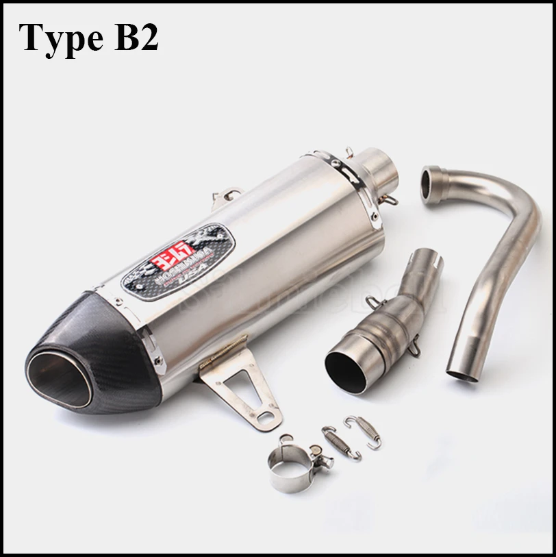 Xmax 300 250 400 Motorcycle Motocross Exhaust Modified Yoshimura Exhaust Carbon Fiber Muffler Slip-on For Yamaha XMAX300 XMAX250