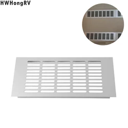 HWHongRV-실버 에어 벤트 루버 그릴 커버, 150x300mm, 환기 그릴, RV 캐러밴 컨디셔너 보드 2 개 세트