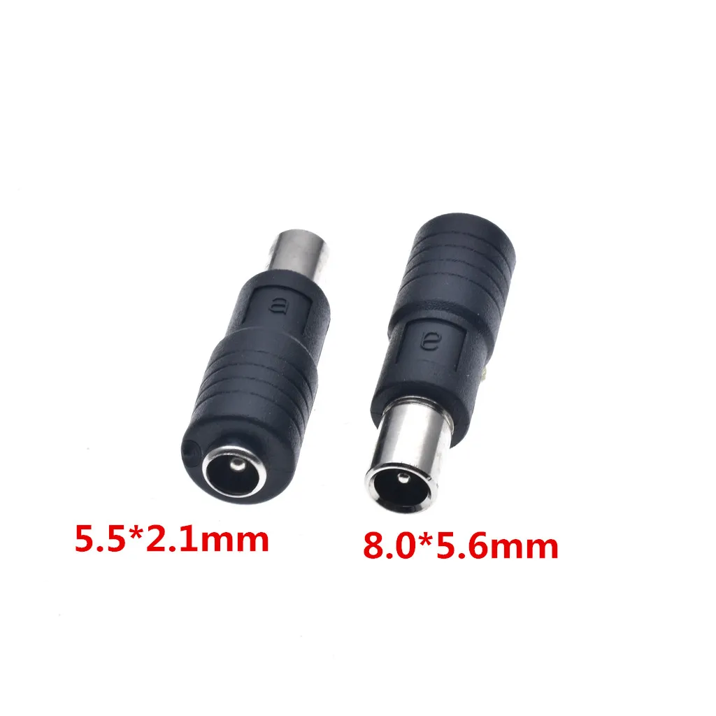 DC Power Aadpter 8.0*1.6/8.0x1.6mm Male to 5.5x2.1mm Female DC jack For Xiaomi Laptop For Balance Scooter Charging DC Jack Plug