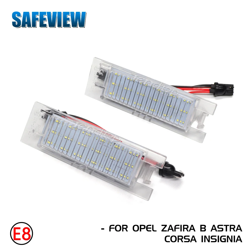 Error Free LED License Plate Light  Car Lamp For Opel Astra H J Corsa C D Insignia Tigra B Twintop Vectra C Zafira B OPC