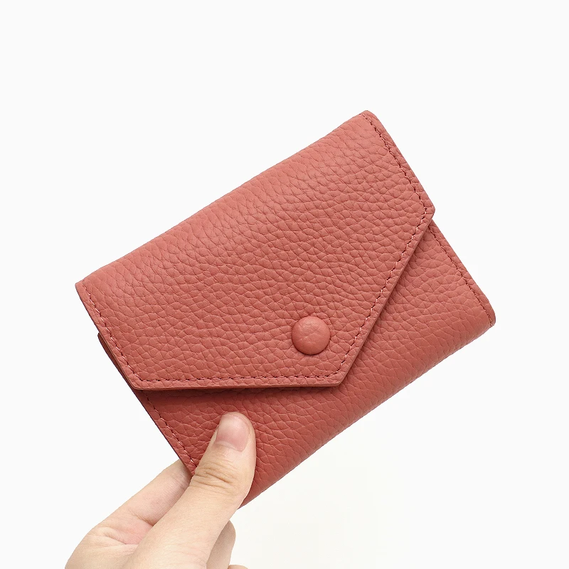 SC Genuine Leather Wallet For Women Functional Multi Card Coin Cash Anti-Theft Purses For Ladies Cowhide Practical Design
