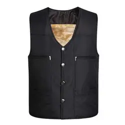 2026 Men's Black Fleece Vest Winter Sleeveless Outerwear Warm Fleece Liner Vests Plus Size 2Xl 3Xl 4Xl Soft Warm Brand Hot Sale
