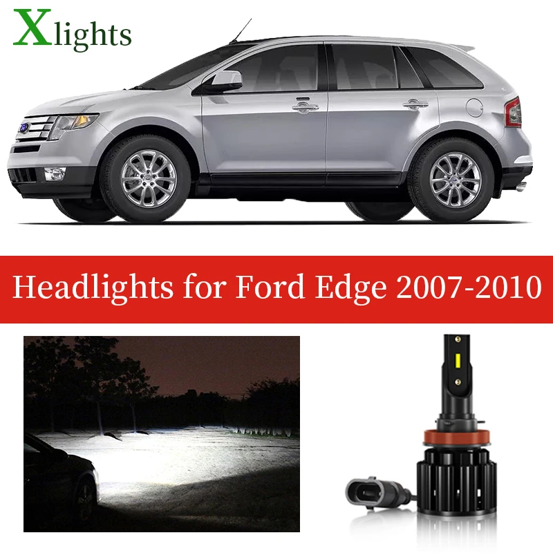 

X светильник s светодиодный головной светильник Светодиодная лампа для Ford Edge 2007 2008 2009 2010 низкая дальнего Canbus 12V 24V Автомобильные фары лампа св...