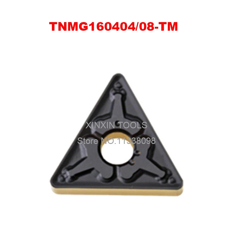 TNMG160404-TM TNMG160408-TM/HQ/CQ/R-S/L-S/PM/CM Bi color coating cutting blade cnc carbide inserts blade external turning tool