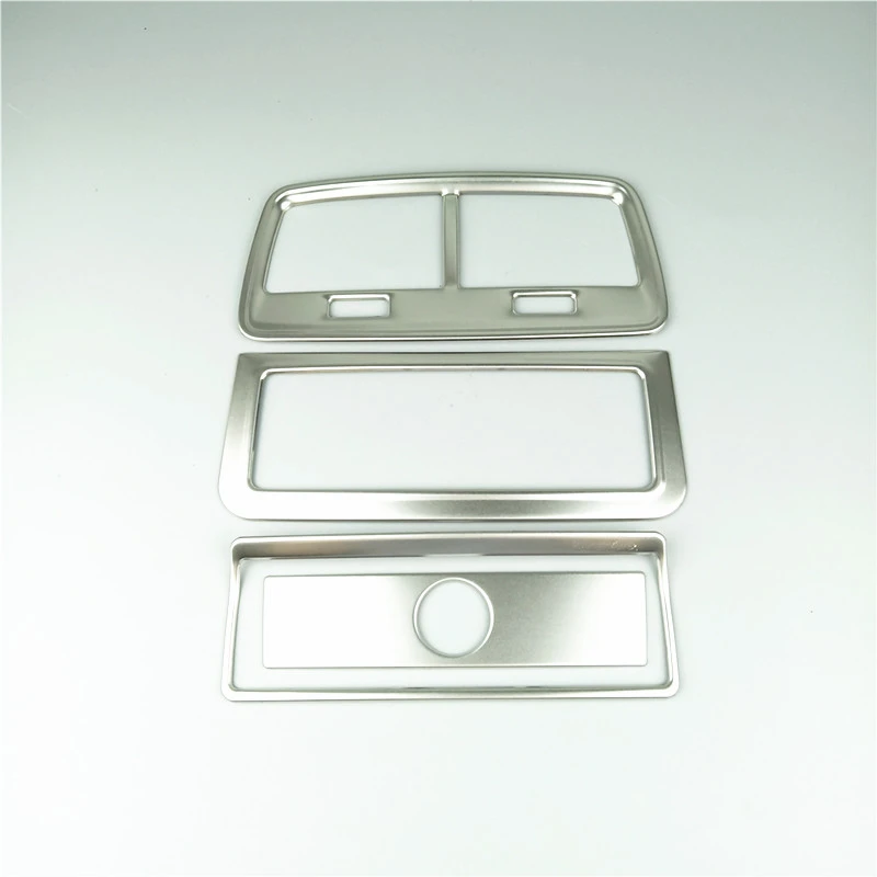 Silver Rear Air Vents Cover Trim Car Styling For Audi A6 C8 2019 Stainless Steel Water Cup Holder Panel Decoration Decals