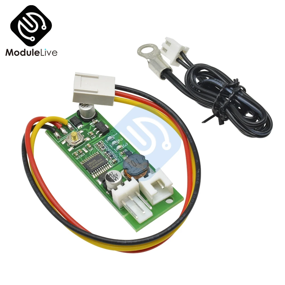 DC 12V Temperature Controller Denoised ON/OFF Speed Controller  for PC Fan/Alarm Board Module With Wired Cable Temp Tools