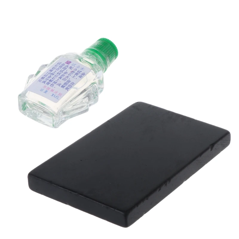 Practical Acid Test Kit Silver Platinum Gold Testing Touchstone Jewelry Tool Set D13 21