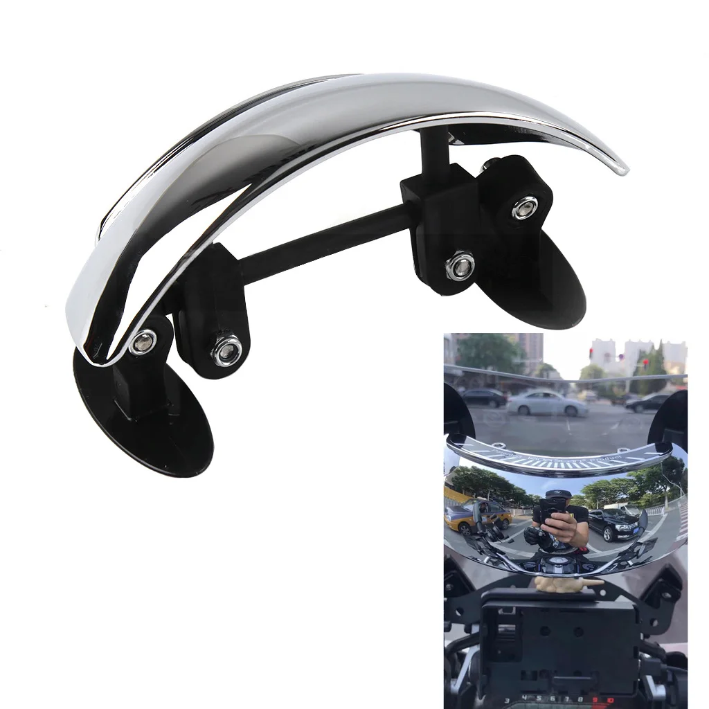 Motorcycle Wide Angle Panoramic Rearview Mirror Rear View Windshiled Windscreen Safety Mirrors Modified Accessories Universal