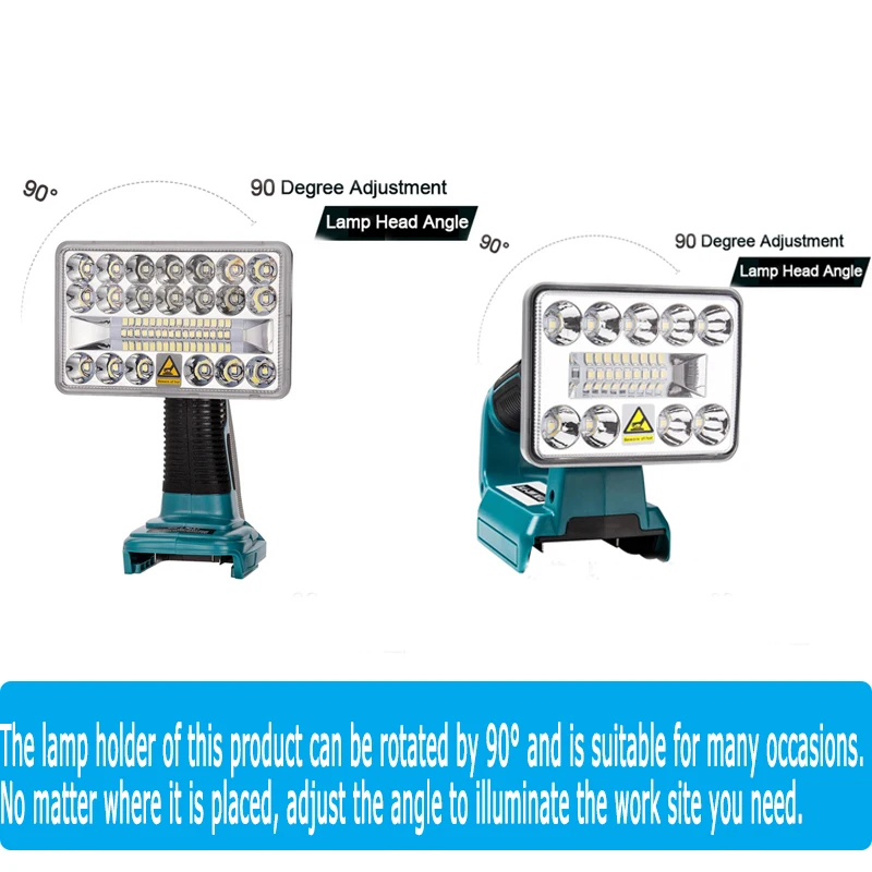 Imagem -04 - Luz de Trabalho Led para Bosch Bateria Li-ion com Usb Ferramenta de Substituição Bat609 18v Bat618 Bat609g