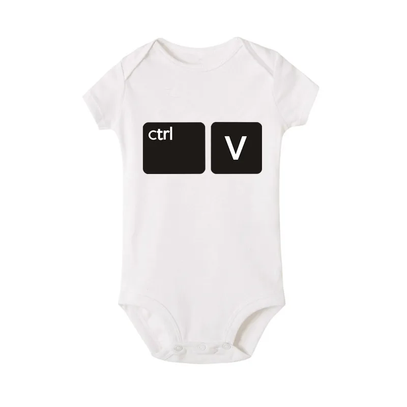 Ctrl C Crtl V Twins Clothes Twin Announcement Gifts for Twins Baby Shower Gift for Boys Girls Identical Twins Bodysuits Wear