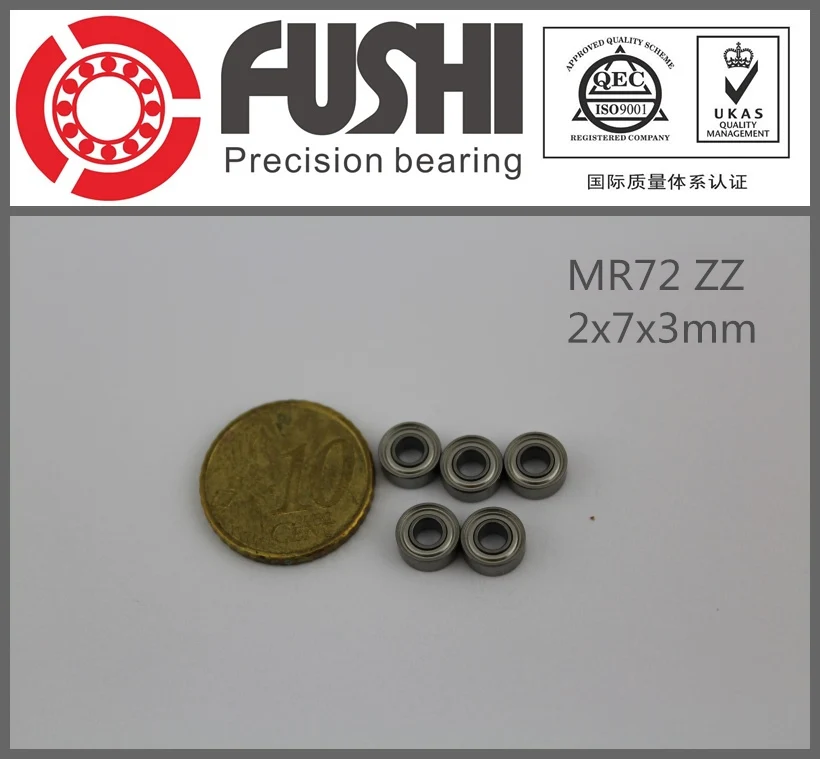 MR72ZZ Bearing ABEC-1 (50PCS) 2X7X3 mm Miniature MR72 ZZ Ball Bearings WML2007 ZZX