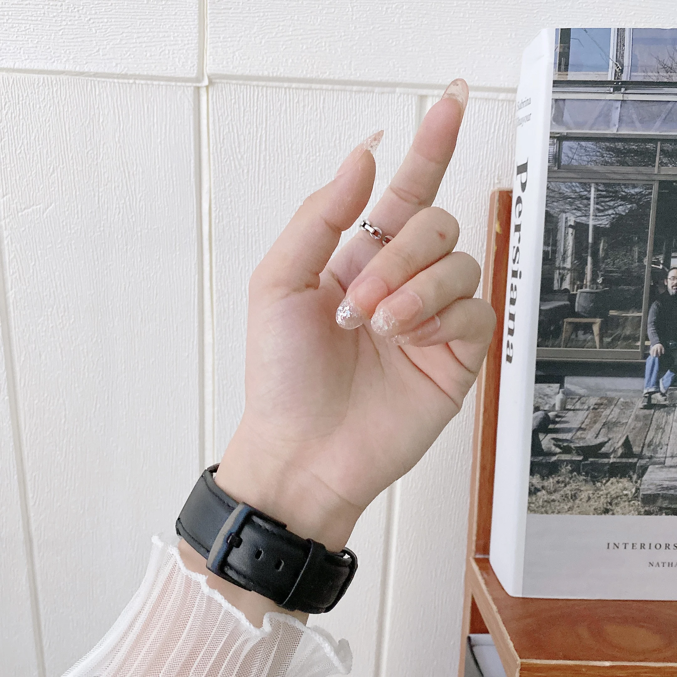 22mm 20mm Leather strap For Huawei Watch GT2/Samsung Galaxy watch 3 S3/Active 2 Men/Women bracelet wristband For Galaxy Watch 4