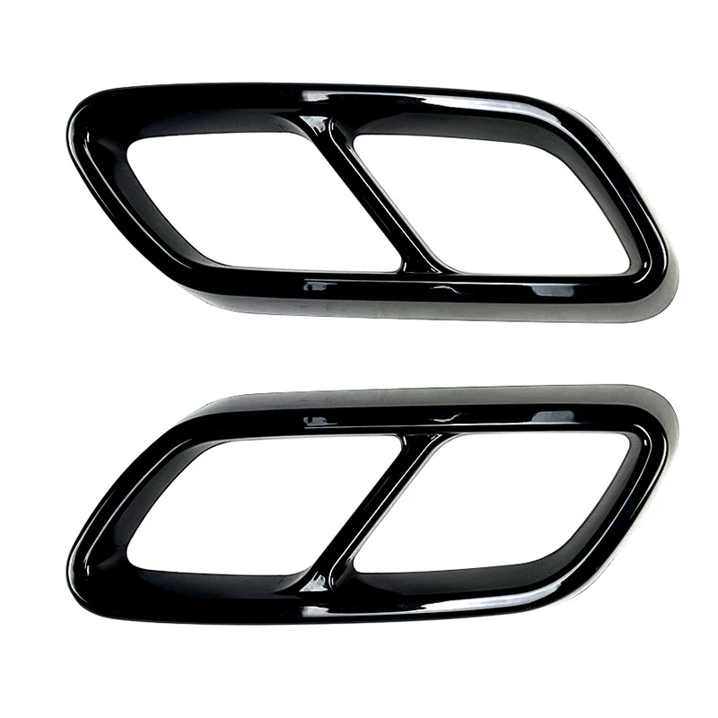

Exhaust Pipe Cover Trim Decoration Tail Throat Black Carbon Fibre For Mercedes Benz C Class Klass W206 C300 C220d C200 2022 Year