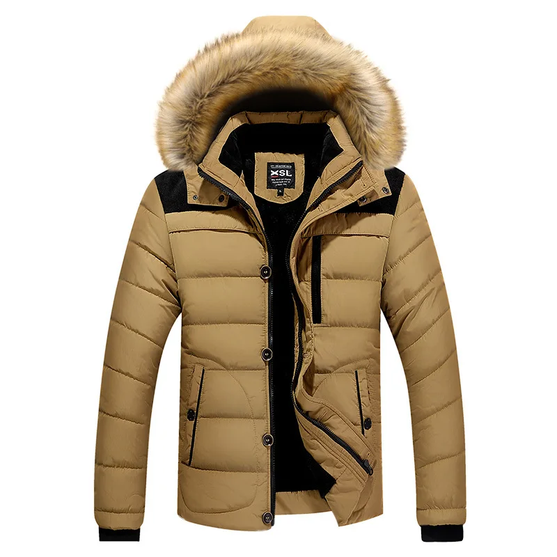 

Men's Winter Coat -20 Degree Streatwear Overcoat Pop Arrival Warm Winter Jacket Men Hooded Casual Slim Parka