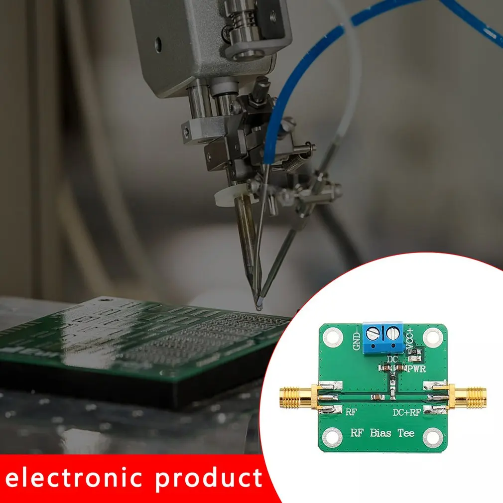 Bloqueador de viés da c.c. da micro-ondas da faixa larga do t do rf da viés 10-6000mhz 6ghz para o amplificador de rádio do presunto de baixo nível de ruído rtl sdr lna