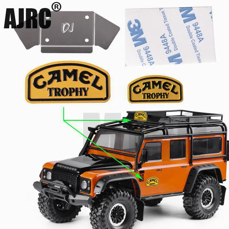 Camel trophy metal logo is applicable to 1:10 remote control tracked vehicle trx-4 defender D90 D110 trx4 accessories