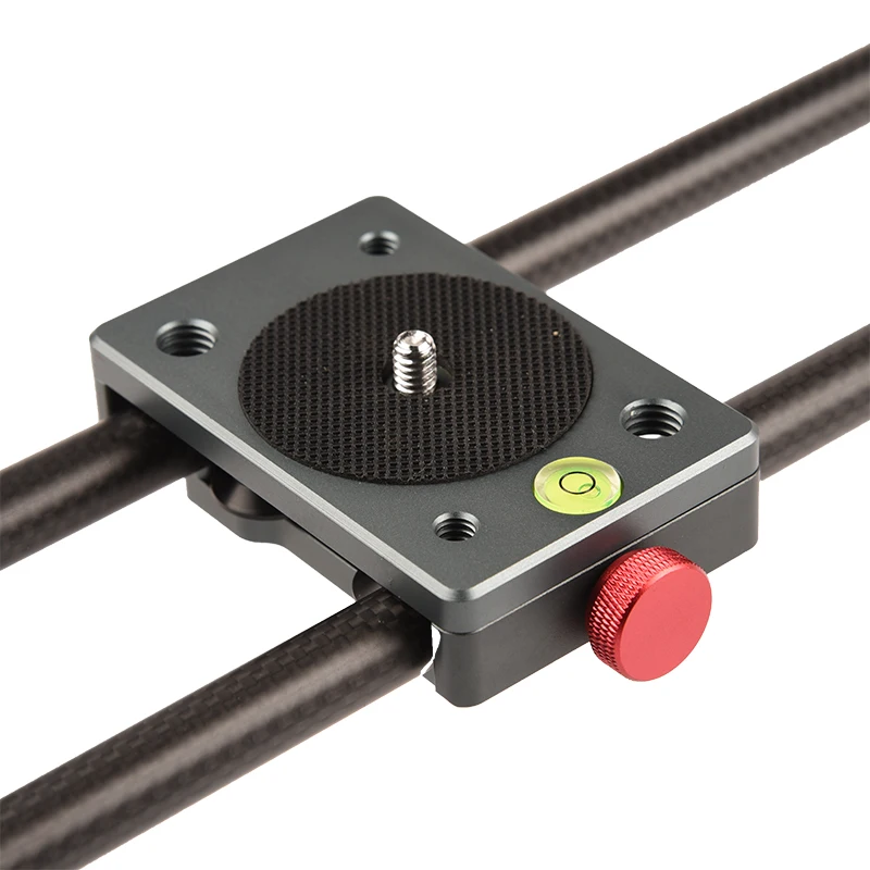 VLOGMAGIC 40cm Mini Carbon Fiber Rail Rods Table Top Video Camera Slider for Smartphone iPhone DSLR Sony Canon Nikon Up to 5kg