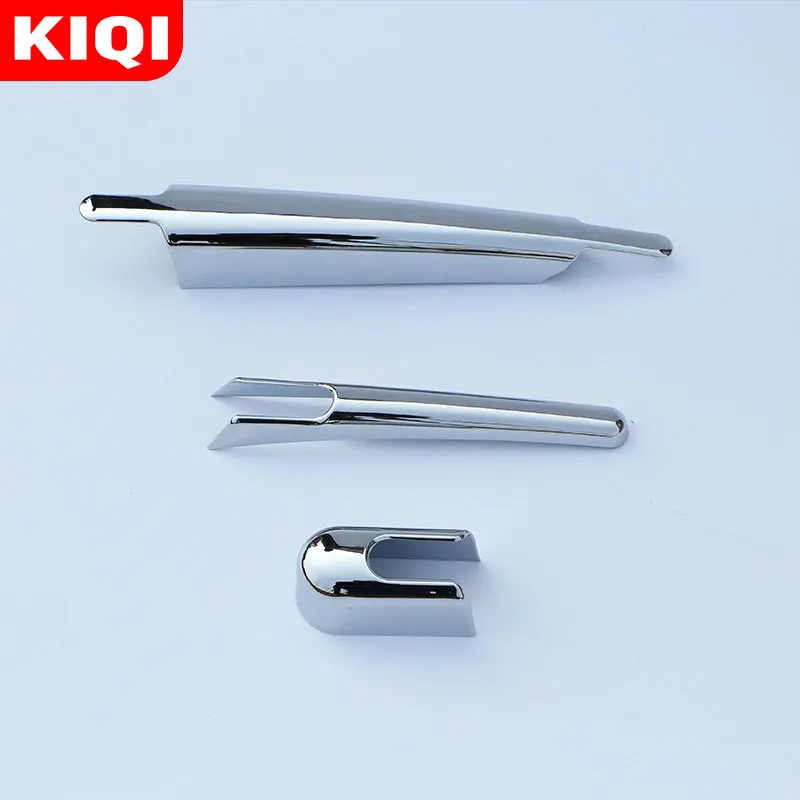 KIQI ABS Chrome Car Rear Window Wiper Blade Cover Trim Stickers for Renault Koleos Samsung QM6 2016 - 2020 Accessories