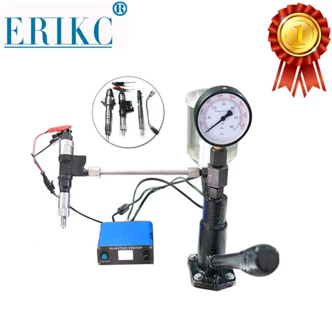 ERIKC Electronic Fuel Injector Tester Plus Nozzle Tester Heavy Duty Diesel Injector Fuel Injectiorn Test Equipment E1024008