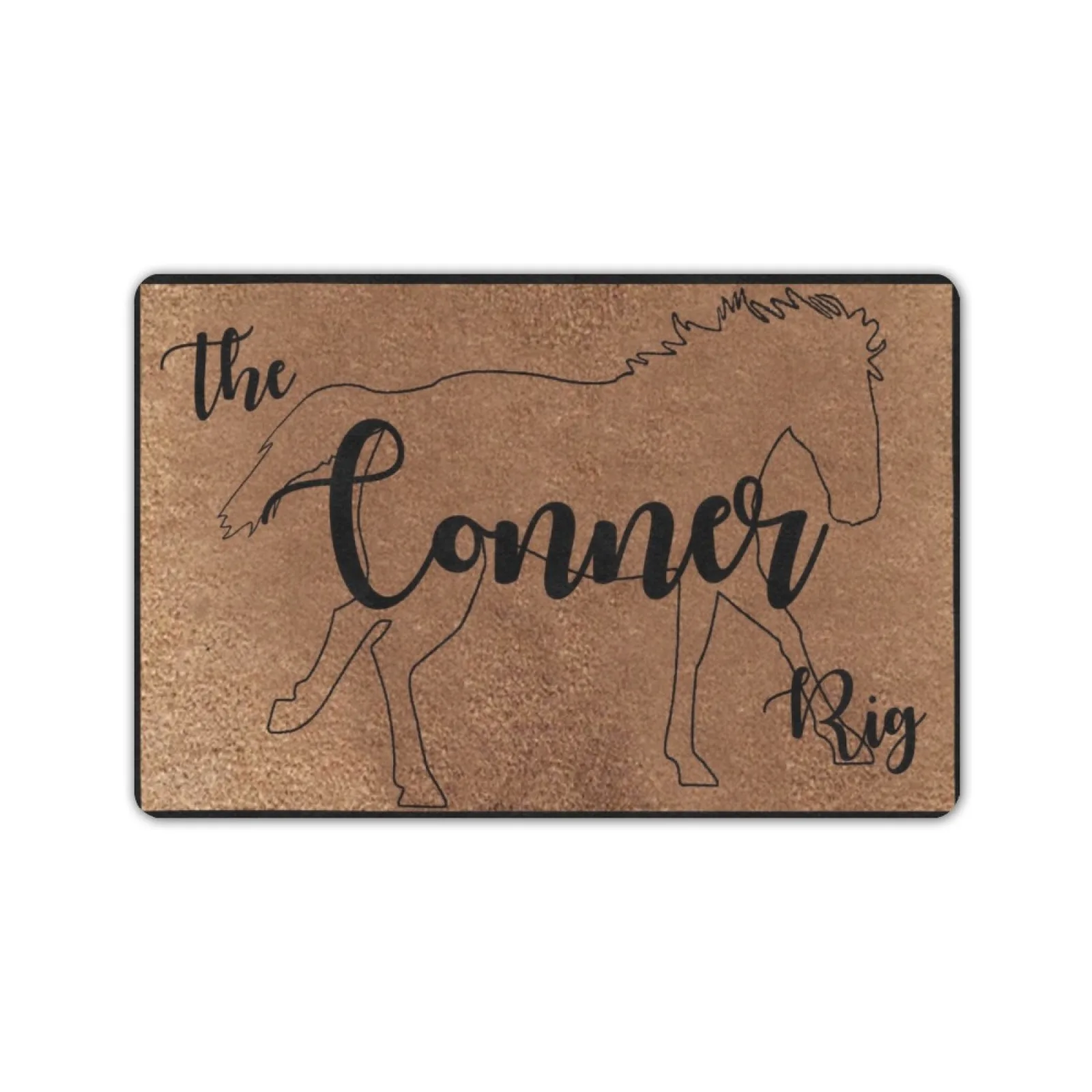 

The Conner Rig Doormat Ranch Door Mat, Farm Welcome Mat Wedding Gift