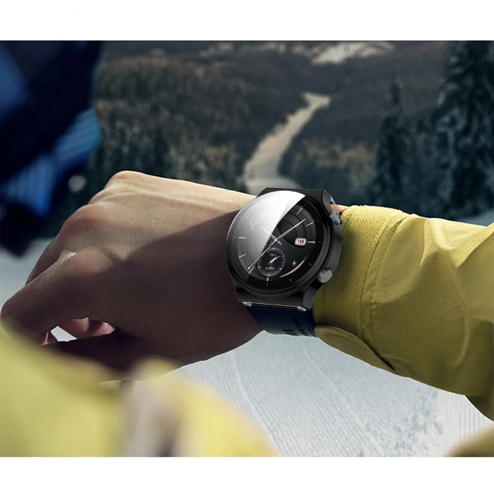 นาฬิกาสำหรับHuawei GT 2 Proสมาร์ทนาฬิกาTPU Shell GT2ชุบProtectorนาฬิกาอุปกรณ์เสริมฝาครอบกรณี