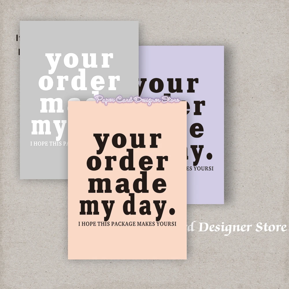 Personalized ADD YOUR LOGO - Printable Small Business Insert card / Simple Shop Packaging Card Template / Insert Card Template