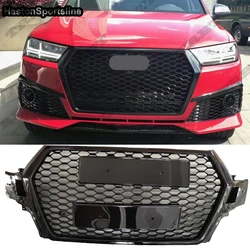 Q7 Front Sport Honeycomb Hood Grill for Audi Q7 SQ7 Sline 2016-2020 Car Styling Accessories