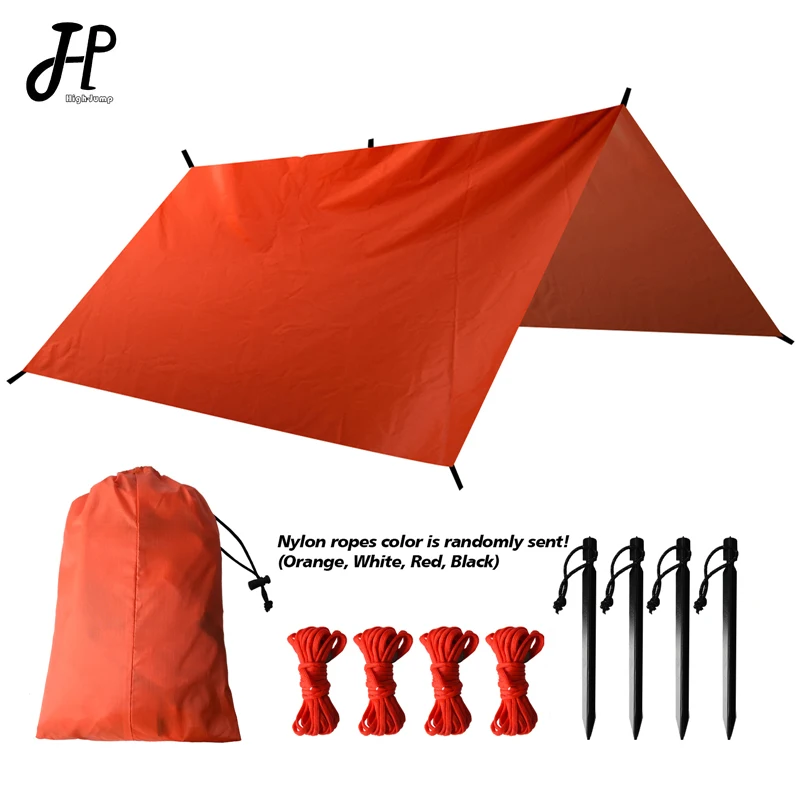 3x3m Awning Waterproof Tarp Tent Shade 210T Ultralight Garden Canopy Sunshade Outdoor Camping Hammock Rain Fly Beach Sun Shelter